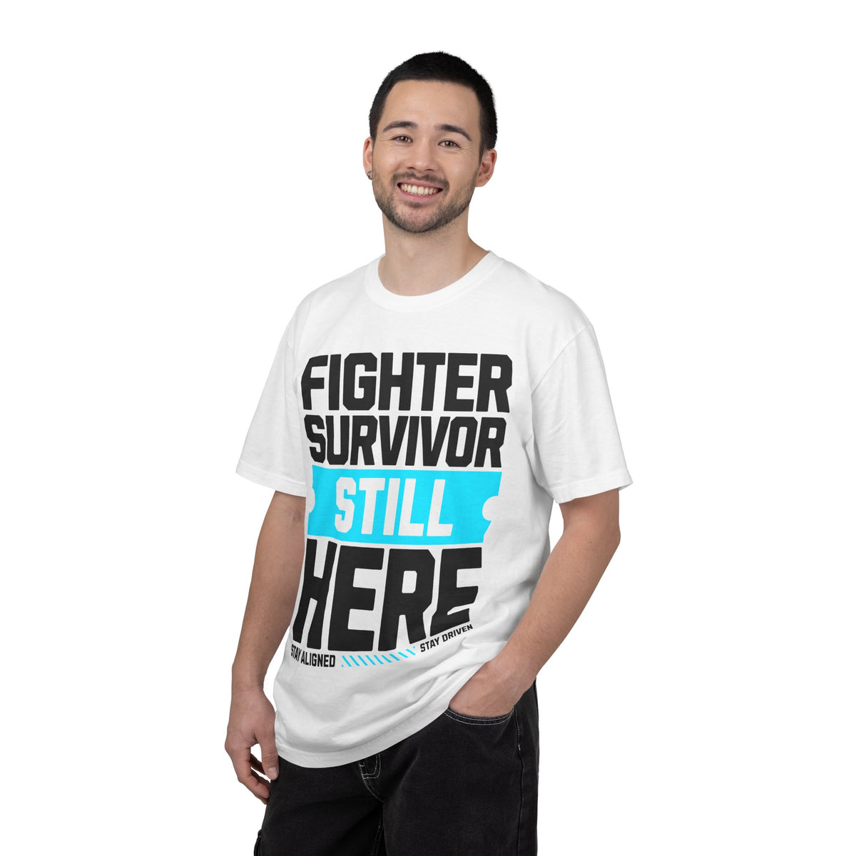 FPD - Fighter Survivor Still Here | Inspirational Mental Health Long Sleeve Shirt & Empowerment Apparel