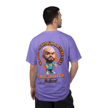 Corporate Damage™ - BPD - Funny Office Humor T-Shirt | My Boss Thinks I'm A Rising Star I'm Actually A Fire Hazard Graphic Tee | Sarcastic Workplace Joke Shirt