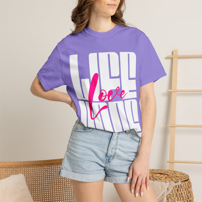 FPD - Life Love Hope Inspirational Quote Tee | Mental Health Support & Positive Affirmation Shirt