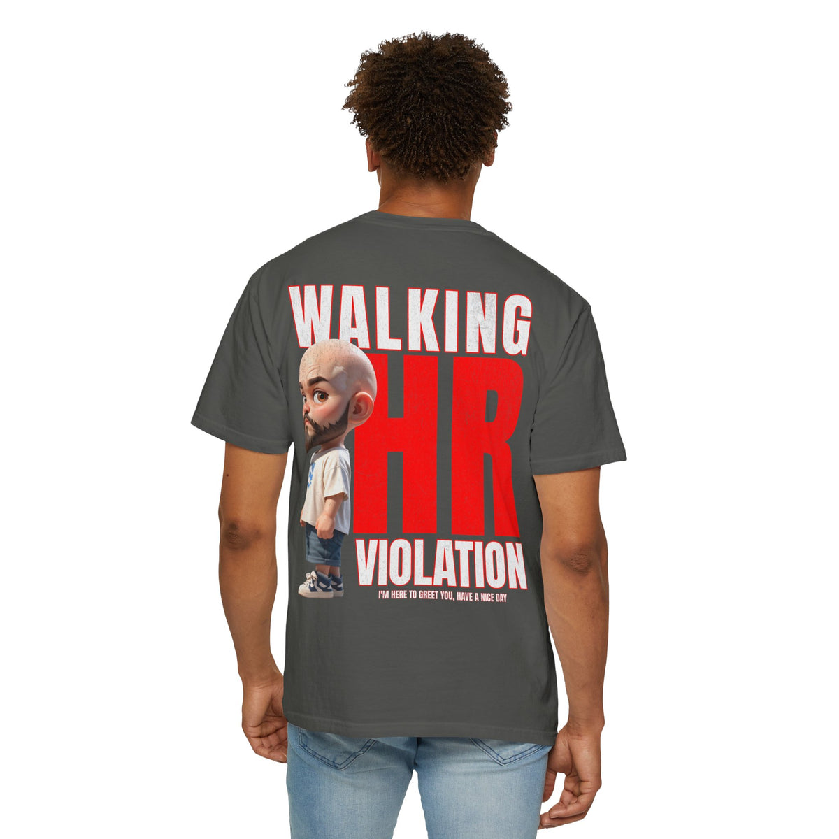 Corporate Damage™ - BPD - Funny Office Humor T-Shirt | Walking HR Violation Bold Red Typography Graphic Tee | Sarcastic Workplace Joke Shirt
