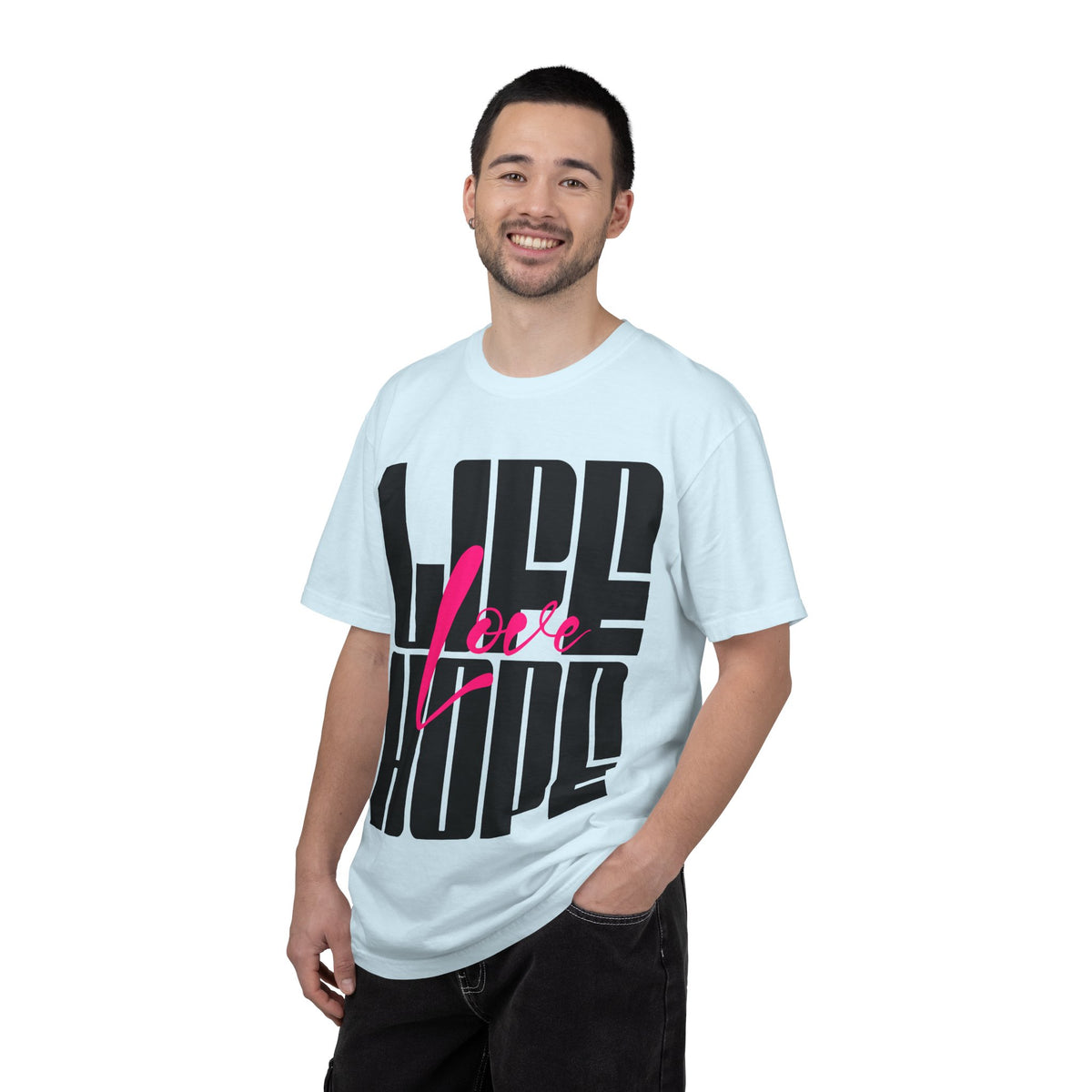 FPD - Life Love Hope Inspirational Quote Tee | Mental Health Support & Positive Affirmation Shirt
