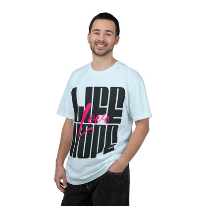 FPD - Life Love Hope Inspirational Quote Tee | Mental Health Support & Positive Affirmation Shirt