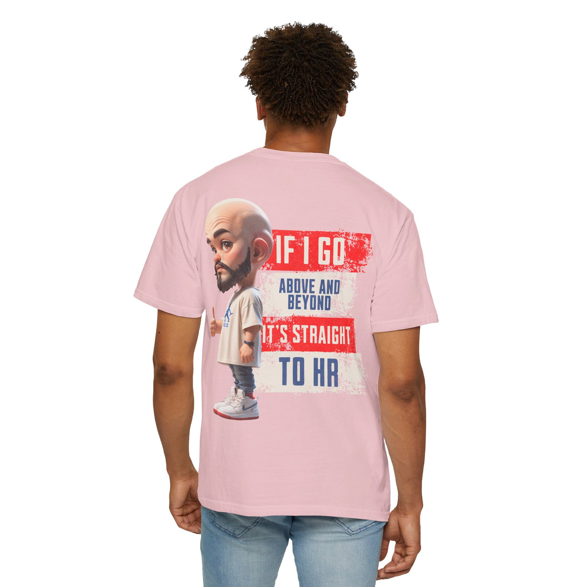 Corporate Damage™ - BPD - Funny Office Humor T-Shirt | If I Go Above And Beyond It's Straight To HR Graphic Tee | Sarcastic Workplace Joke Shirt