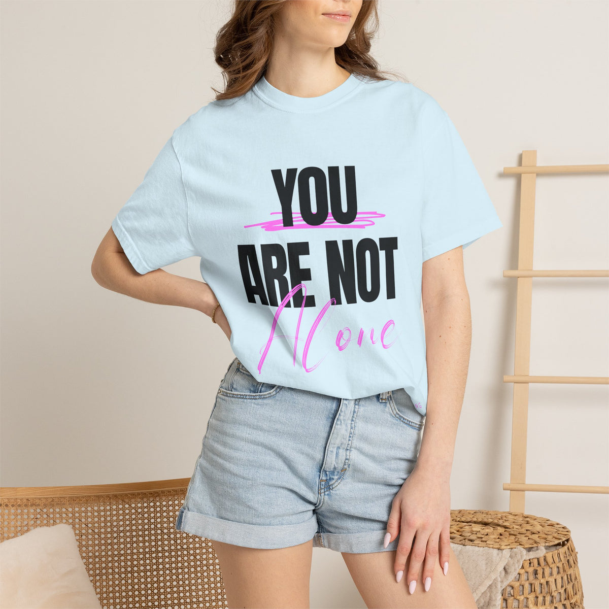 FPD - You Are Not Alone Mental Health Support Shirt | Inspirational Awareness Apparel & Overcomer Tee