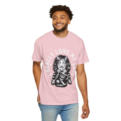 FPD - I Really Love My Cats T-Shirt | Scratched Up Cat Mom Graphic Tee | Funny Pet Lover Gift Shirt