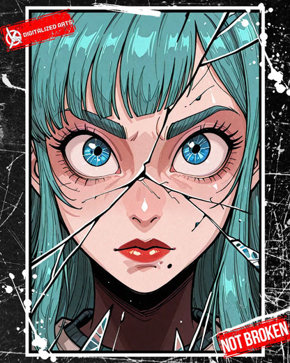 DANotBroken-1.0 - Shattered Glass Frame & Expressive Anime Portrait SDXL & Illustrious XL LoRA Suite