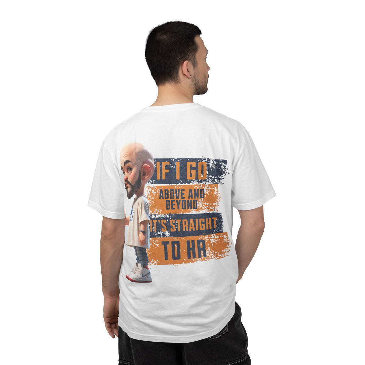 Corporate Damage™ - BPD - Funny Office Humor T-Shirt | If I Go Above And Beyond It's Straight To HR Graphic Tee | Sarcastic Workplace Joke Shirt