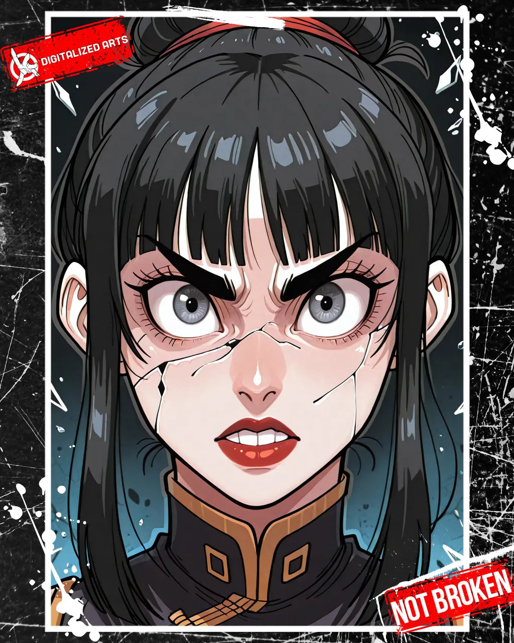 DANotBroken-1.0 - Shattered Glass Frame & Expressive Anime Portrait SDXL & Illustrious XL LoRA Suite