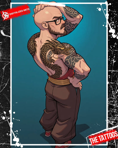 DATheTattooXL-1.0 - Full Back Japanese Irezumi & Stylized Anime Body Art SDXL & Illustrious XL LoRA Suite