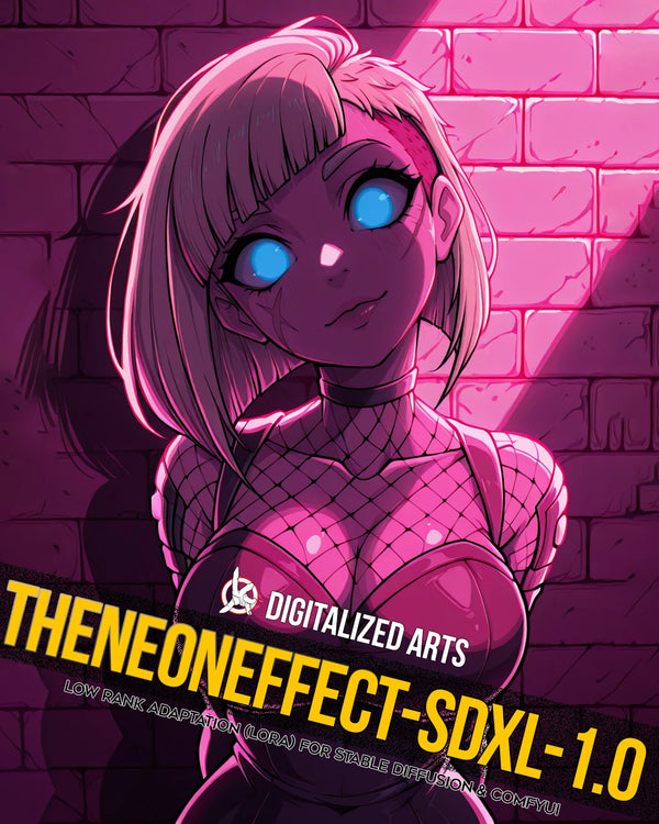 DigitalizedArtsTheNeonEffect - Cyberpunk Glow & Luminescent Lighting LoRA Pack