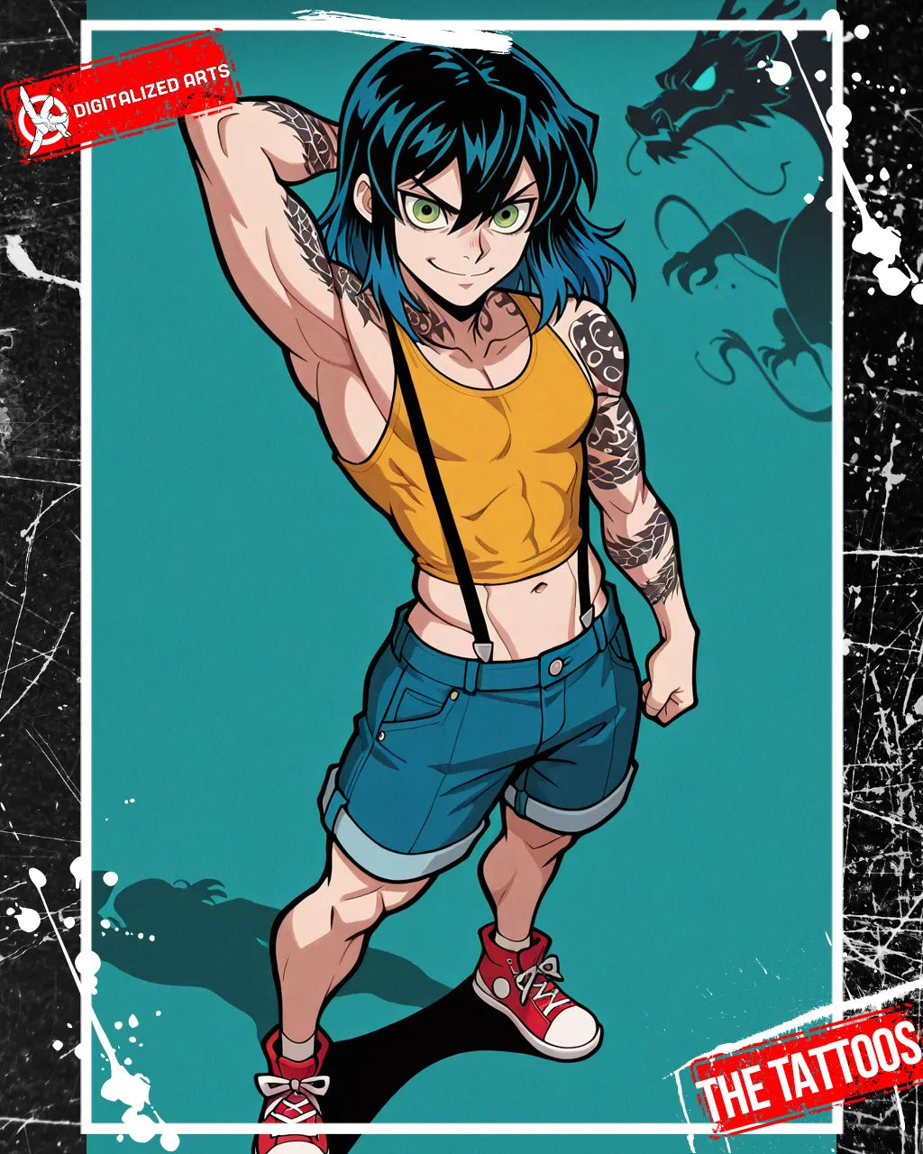 DATheTattooXL-1.0 - Full Back Japanese Irezumi & Stylized Anime Body Art SDXL & Illustrious XL LoRA Suite