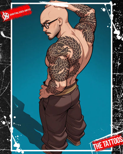 DATheTattooXL-1.0 - Full Back Japanese Irezumi & Stylized Anime Body Art SDXL & Illustrious XL LoRA Suite