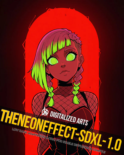 DigitalizedArtsTheNeonEffect - Cyberpunk Glow & Luminescent Lighting LoRA Pack