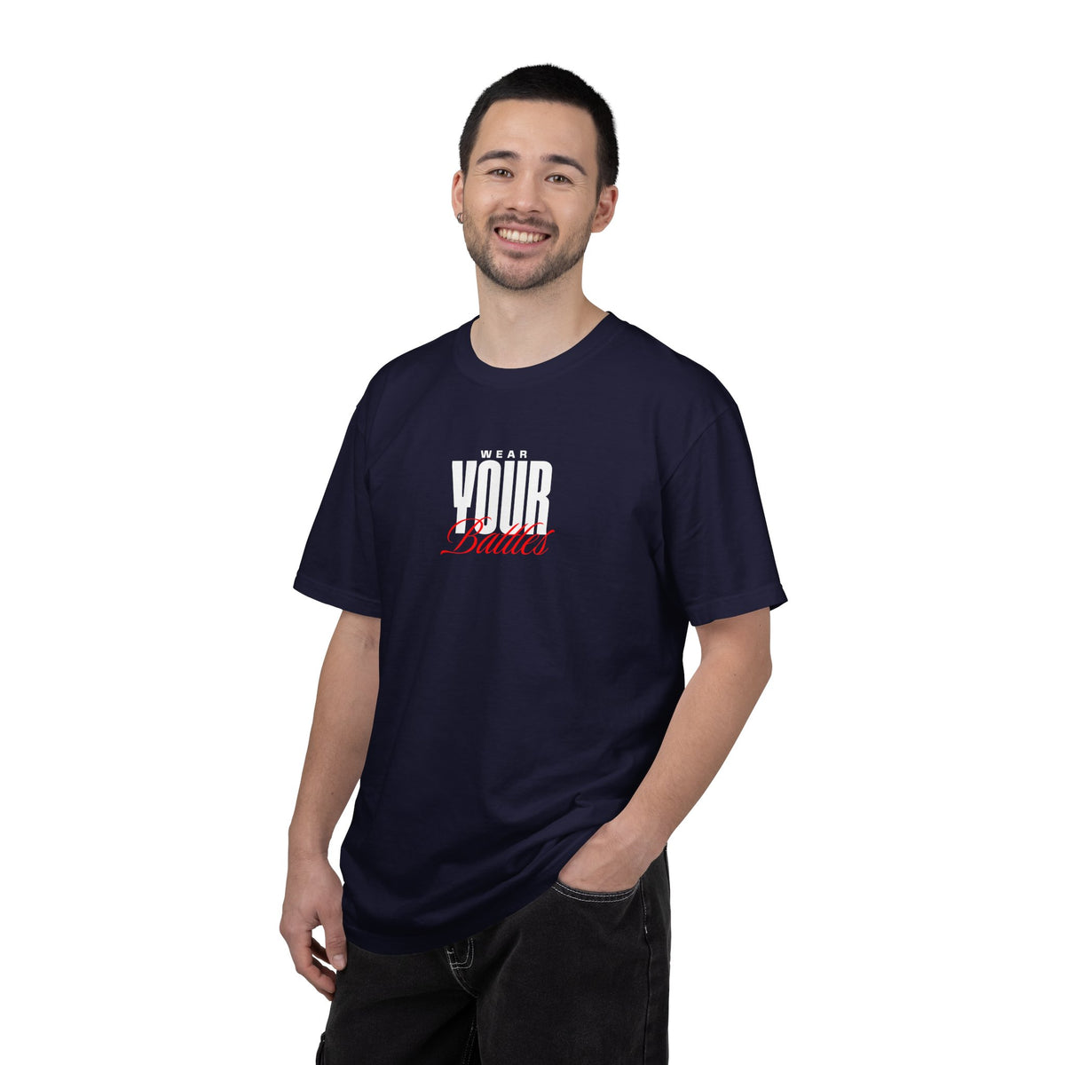 FPD - Wear Your Battles T-Shirt | Inspirational Motivational Typography Graphic Tee | Bold Statement Apparel