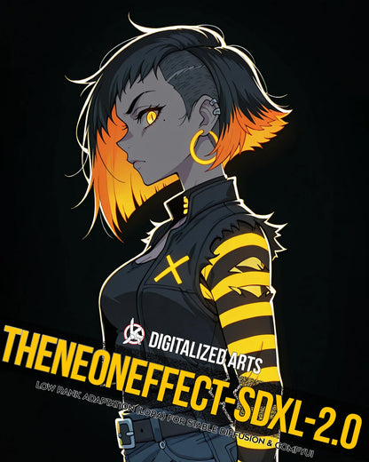 DigitalizedArtsTheNeonEffect - Cyberpunk Glow & Luminescent Lighting LoRA Pack
