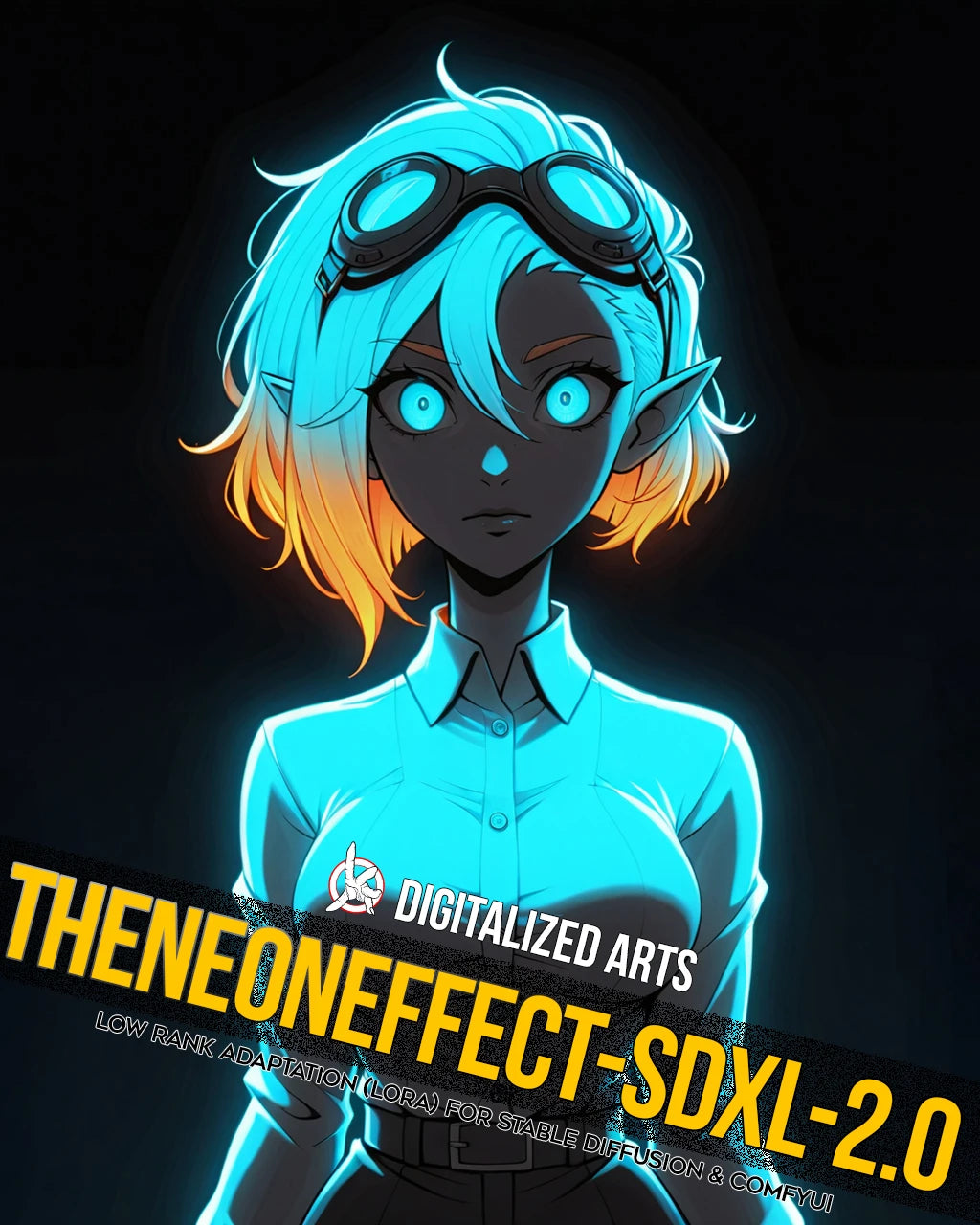 DigitalizedArtsTheNeonEffect - Cyberpunk Glow & Luminescent Lighting LoRA Pack