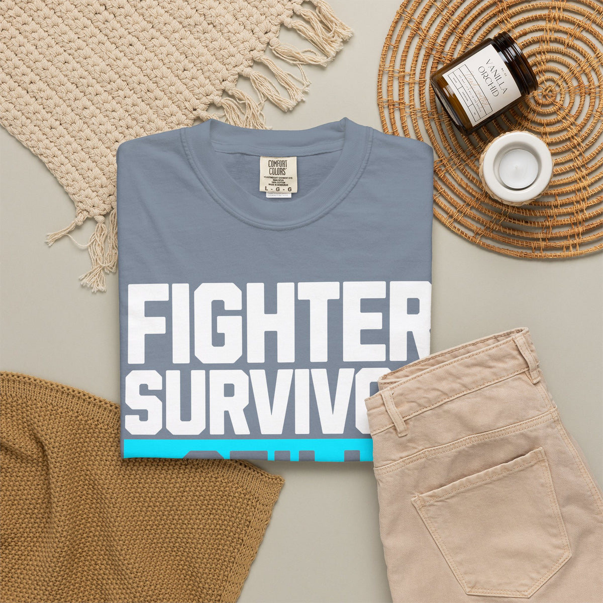 FPD - Fighter Survivor Still Here | Inspirational Mental Health Long Sleeve Shirt & Empowerment Apparel