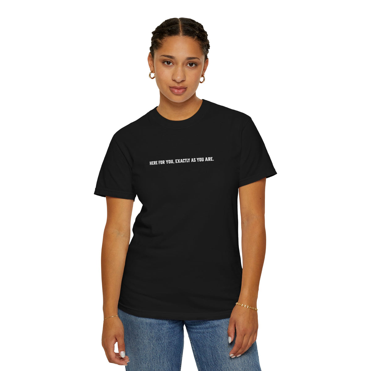 F&BPD - Android 18 Here For You Mental Health Support Tee | Dragon Ball Z Inspirational Anime Shirt