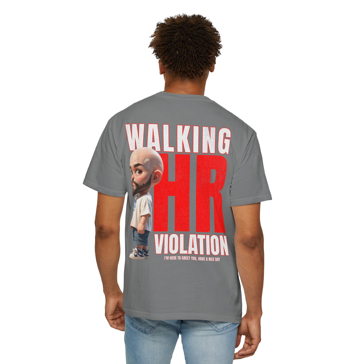 Corporate Damage™ - BPD - Funny Office Humor T-Shirt | Walking HR Violation Bold Red Typography Graphic Tee | Sarcastic Workplace Joke Shirt