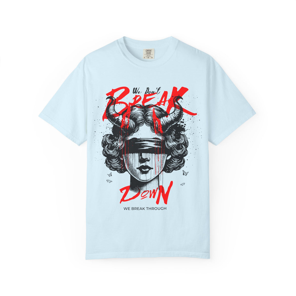 FPD - Break Down To Breakthrough Grunge Tee | Mental Health Resilience & Alternative Apparel