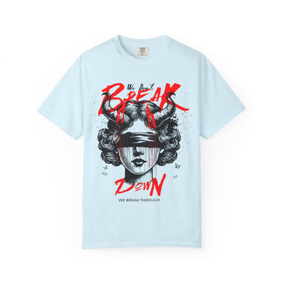 FPD - Break Down To Breakthrough Grunge Tee | Mental Health Resilience & Alternative Apparel