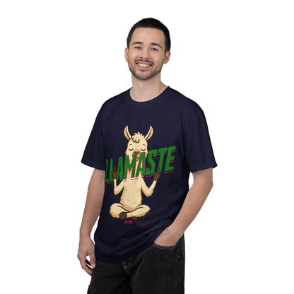 FPD - Llamaste B*itches Yoga Llama Funny Meditation Streetwear Unisex Heavyweight Cotton T-Shirt, Sarcastic Zen Animal Graphic Tee
