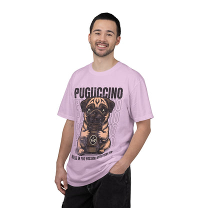 FPD - Puguccino Funny Pug Coffee T-Shirt | Indulge In Pug Passion Cute Dog Cappuccino Graphic Tee | Pet Lover Gift Shirt