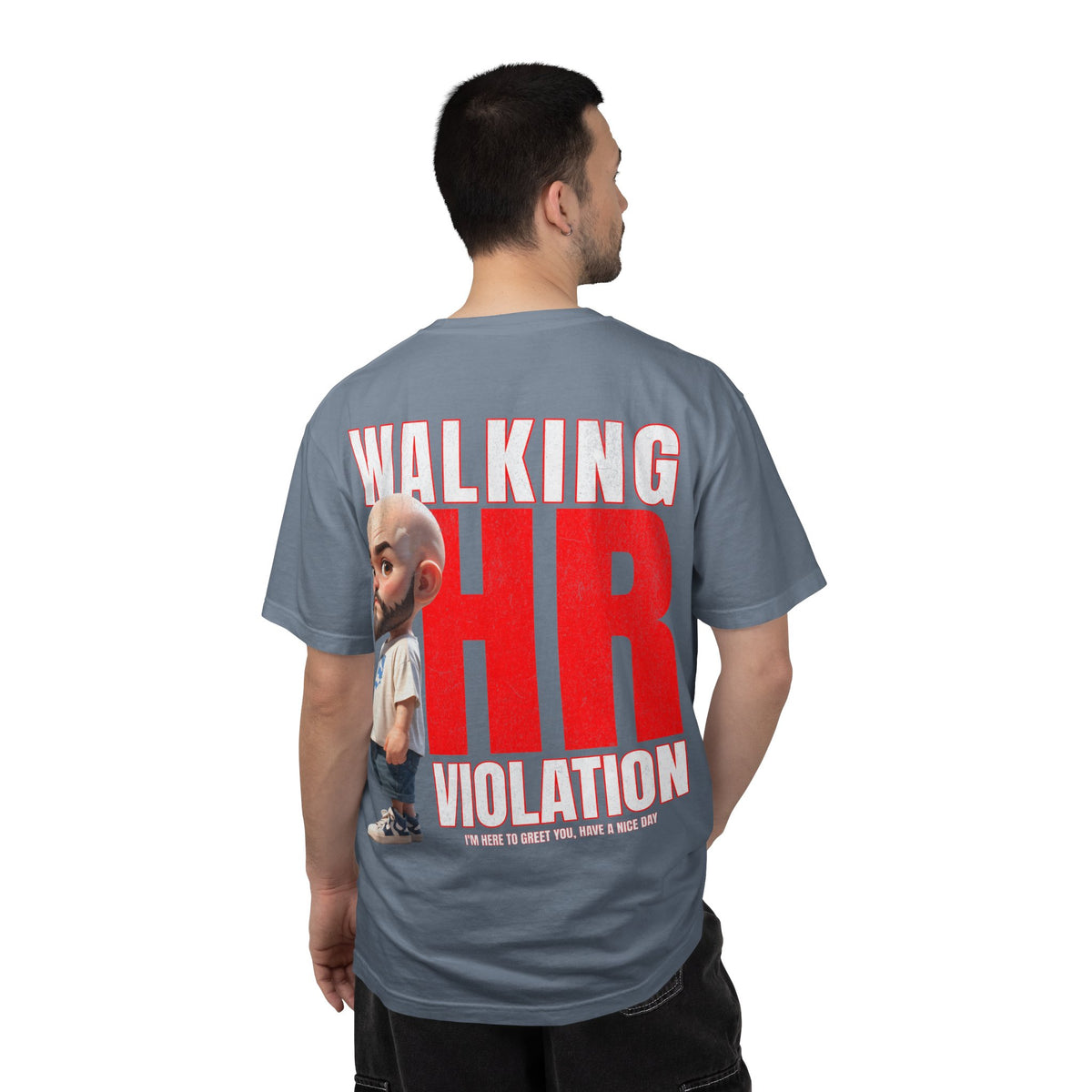 Corporate Damage™ - BPD - Funny Office Humor T-Shirt | Walking HR Violation Bold Red Typography Graphic Tee | Sarcastic Workplace Joke Shirt