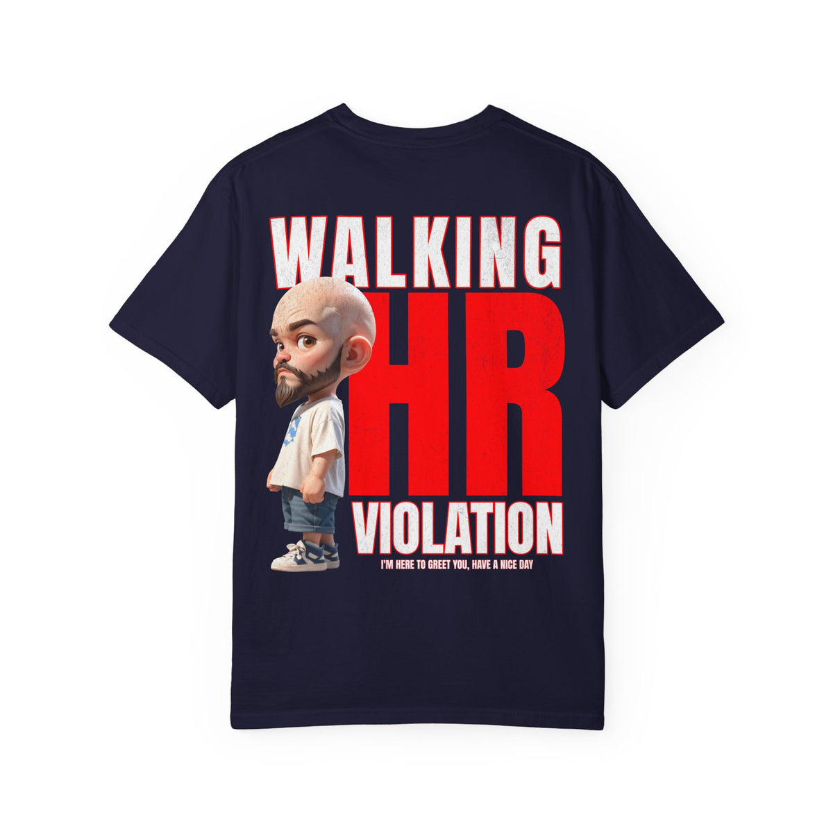 Corporate Damage™ - BPD - Funny Office Humor T-Shirt | Walking HR Violation Bold Red Typography Graphic Tee | Sarcastic Workplace Joke Shirt