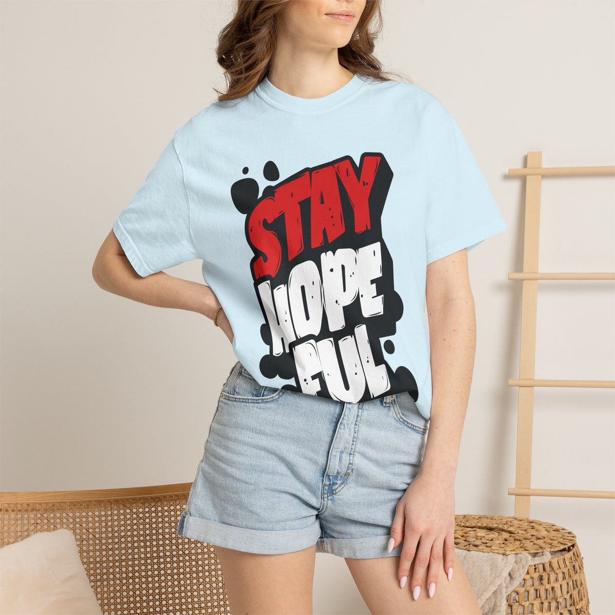 FPD - Stay Hopeful Bold Typography Tee | Inspirational Mental Health Support & Streetwear Shirt