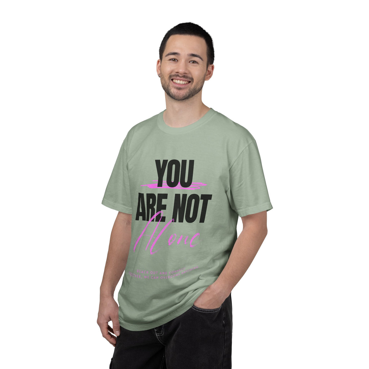 FPD - You Are Not Alone Mental Health Support Shirt | Inspirational Awareness Apparel & Overcomer Tee