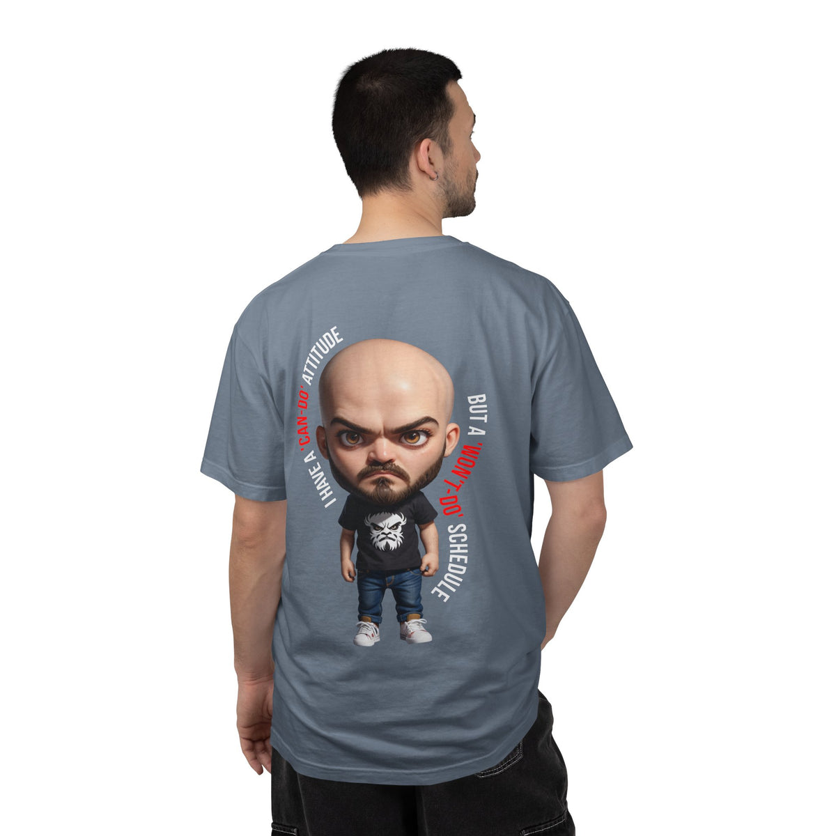 Corporate Damage™ - BPD - Funny Office Humor T-Shirt | Can-Do Attitude Won't-Do Schedule Graphic Tee | Sarcastic Workplace Procrastination Shirt
