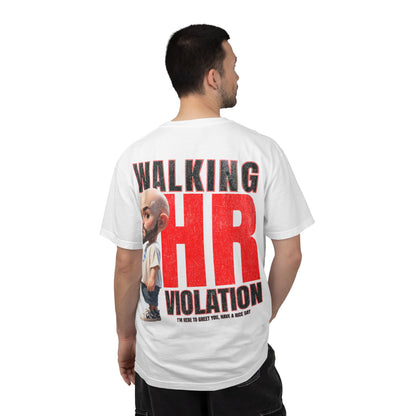 Corporate Damage™ - BPD - Funny Office Humor T-Shirt | Walking HR Violation Bold Red Typography Graphic Tee | Sarcastic Workplace Joke Shirt