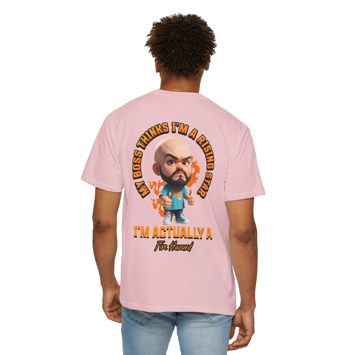 Corporate Damage™ - BPD - Funny Office Humor T-Shirt | My Boss Thinks I'm A Rising Star I'm Actually A Fire Hazard Graphic Tee | Sarcastic Workplace Joke Shirt