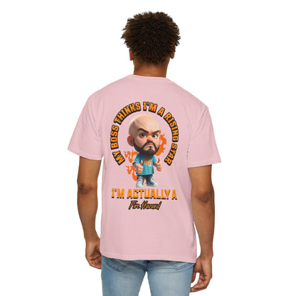 Corporate Damage™ - BPD - Funny Office Humor T-Shirt | My Boss Thinks I'm A Rising Star I'm Actually A Fire Hazard Graphic Tee | Sarcastic Workplace Joke Shirt