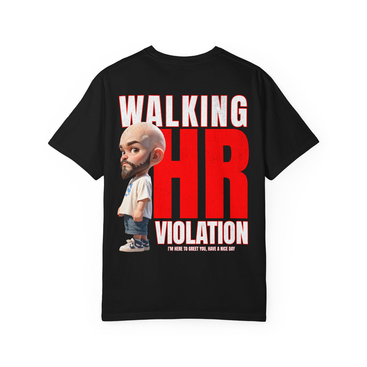 Corporate Damage™ - BPD - Funny Office Humor T-Shirt | Walking HR Violation Bold Red Typography Graphic Tee | Sarcastic Workplace Joke Shirt