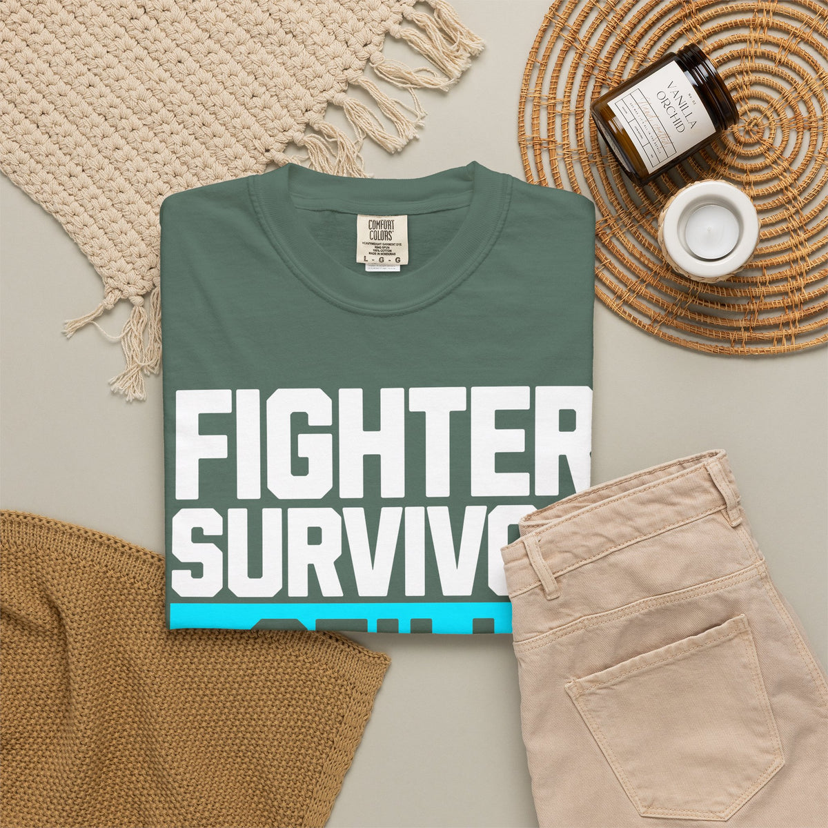 FPD - Fighter Survivor Still Here | Inspirational Mental Health Long Sleeve Shirt & Empowerment Apparel