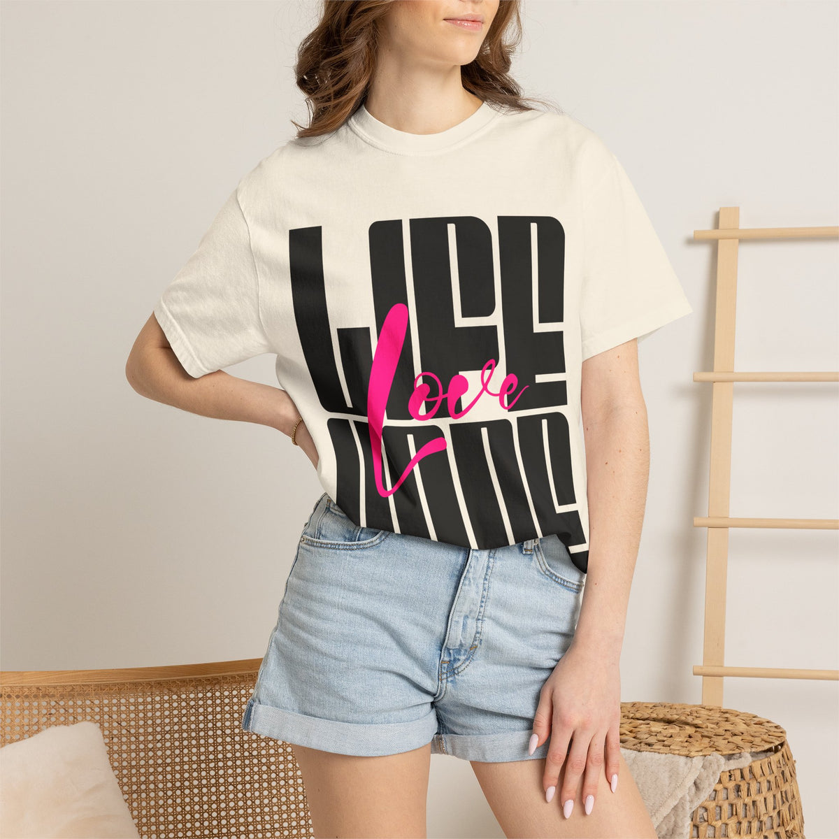FPD - Life Love Hope Inspirational Quote Tee | Mental Health Support & Positive Affirmation Shirt