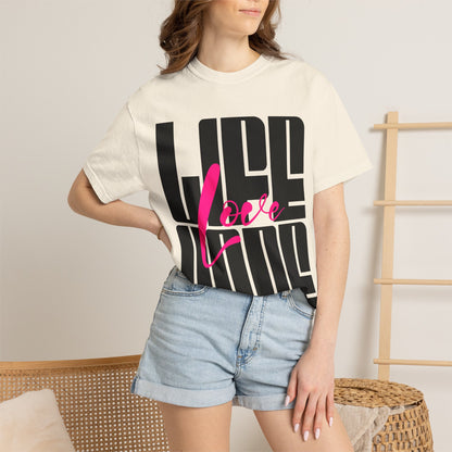 FPD - Life Love Hope Inspirational Quote Tee | Mental Health Support & Positive Affirmation Shirt