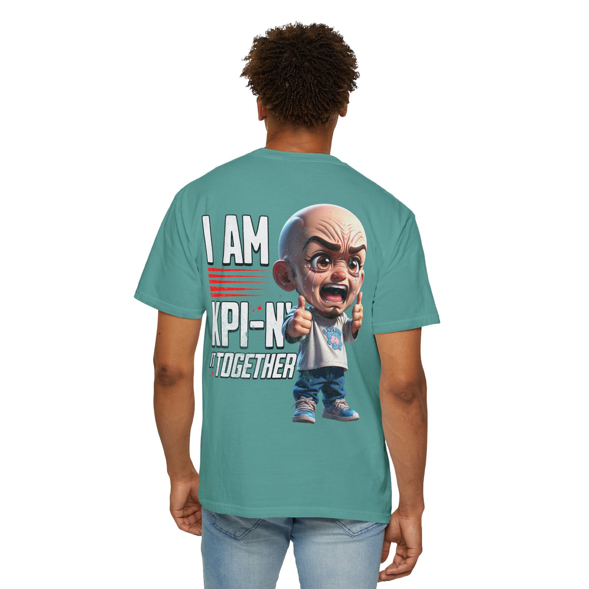 Corporate Damage™ - BPD - Funny Office Humor T-Shirt | I Am KPI-N' It Together Graphic Tee | Sarcastic Corporate Performance Metric Shirt