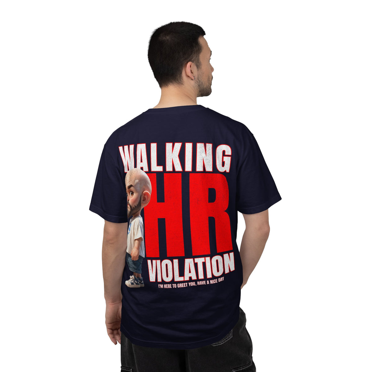 Corporate Damage™ - BPD - Funny Office Humor T-Shirt | Walking HR Violation Bold Red Typography Graphic Tee | Sarcastic Workplace Joke Shirt