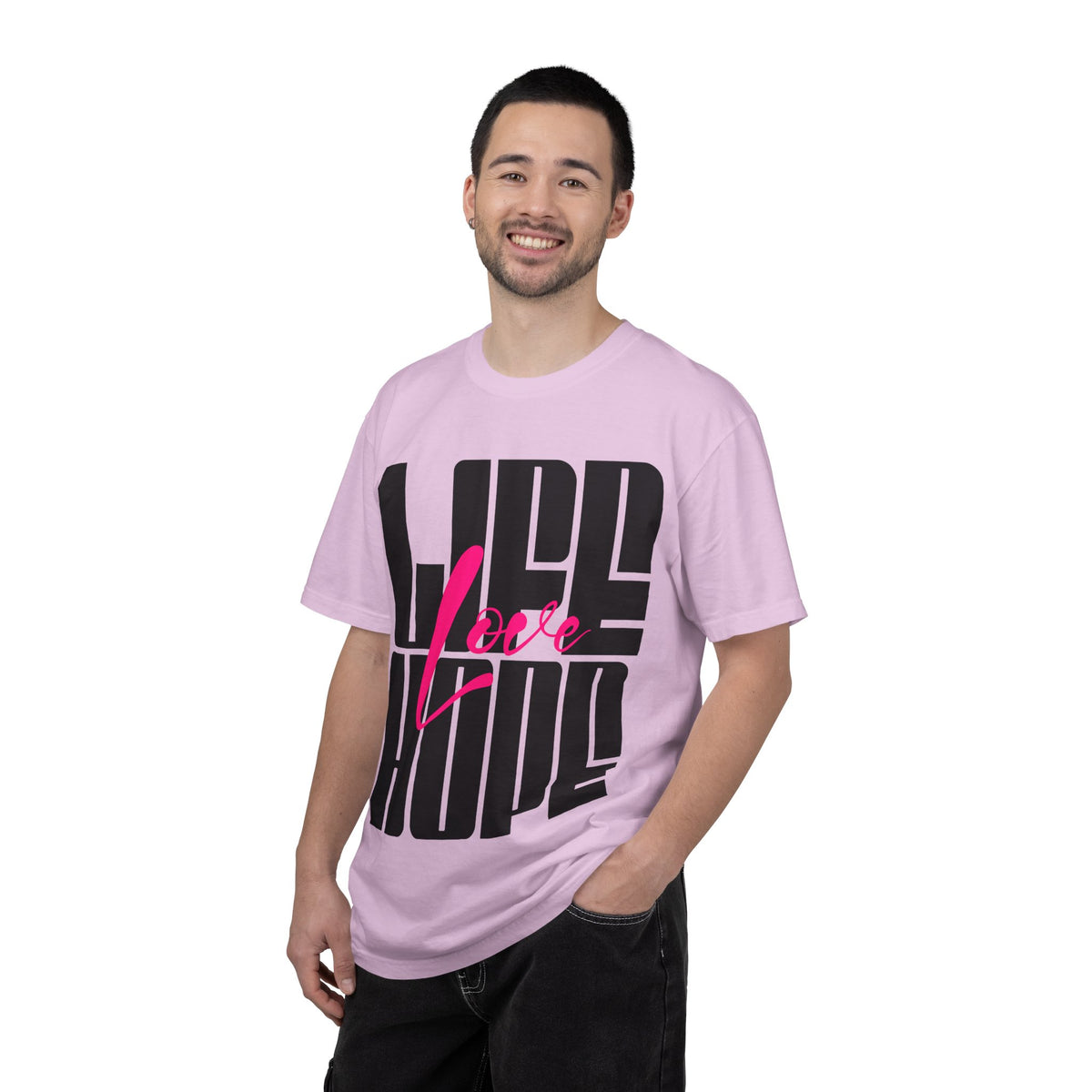 FPD - Life Love Hope Inspirational Quote Tee | Mental Health Support & Positive Affirmation Shirt
