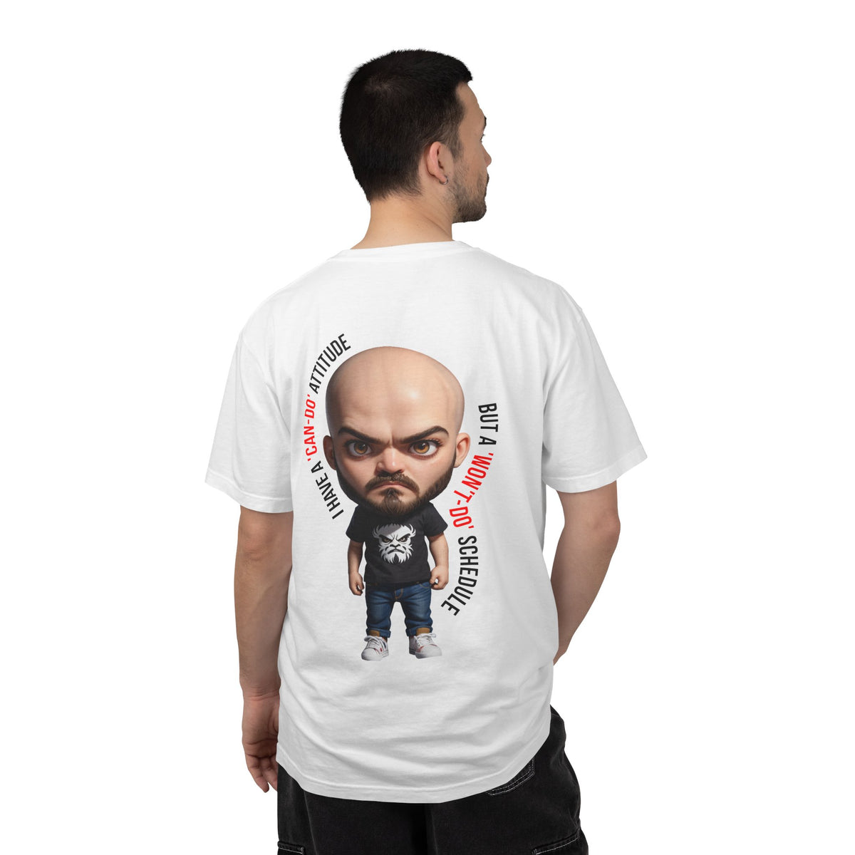Corporate Damage™ - BPD - Funny Office Humor T-Shirt | Can-Do Attitude Won't-Do Schedule Graphic Tee | Sarcastic Workplace Procrastination Shirt