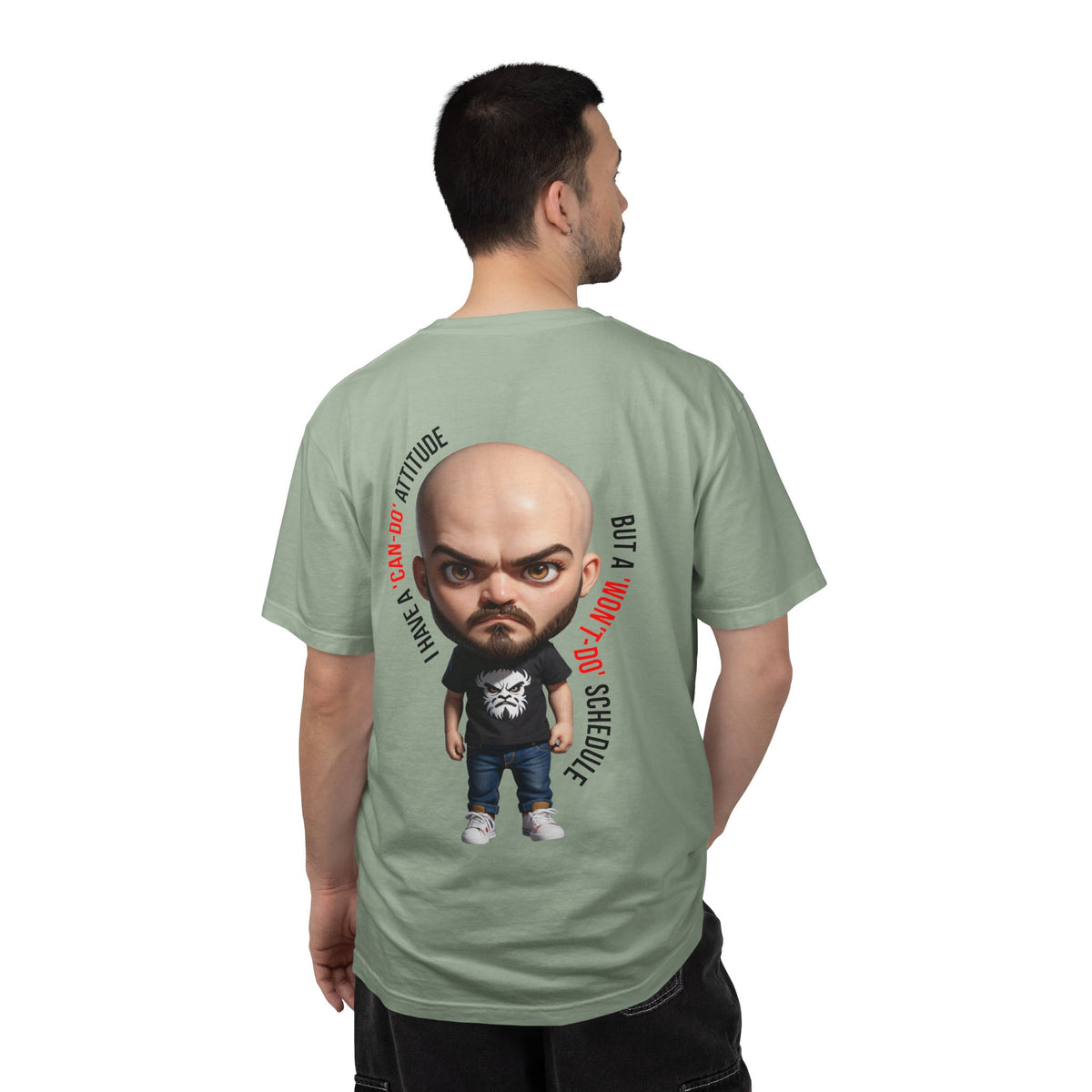Corporate Damage™ - BPD - Funny Office Humor T-Shirt | Can-Do Attitude Won't-Do Schedule Graphic Tee | Sarcastic Workplace Procrastination Shirt