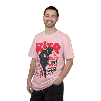 FPD - Rise Above the Challenge Grunge Tee | Mental Health Resilience & Inner Strength Apparel