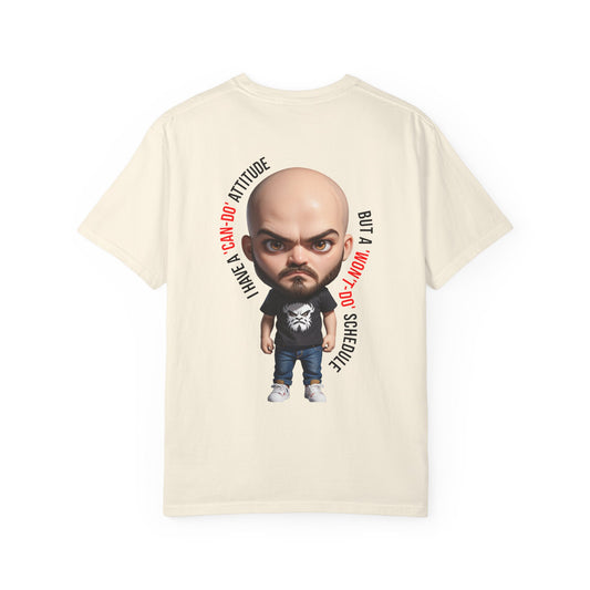Corporate Damage™ - BPD - Funny Office Humor T-Shirt | Can-Do Attitude Won't-Do Schedule Graphic Tee | Sarcastic Workplace Procrastination Shirt