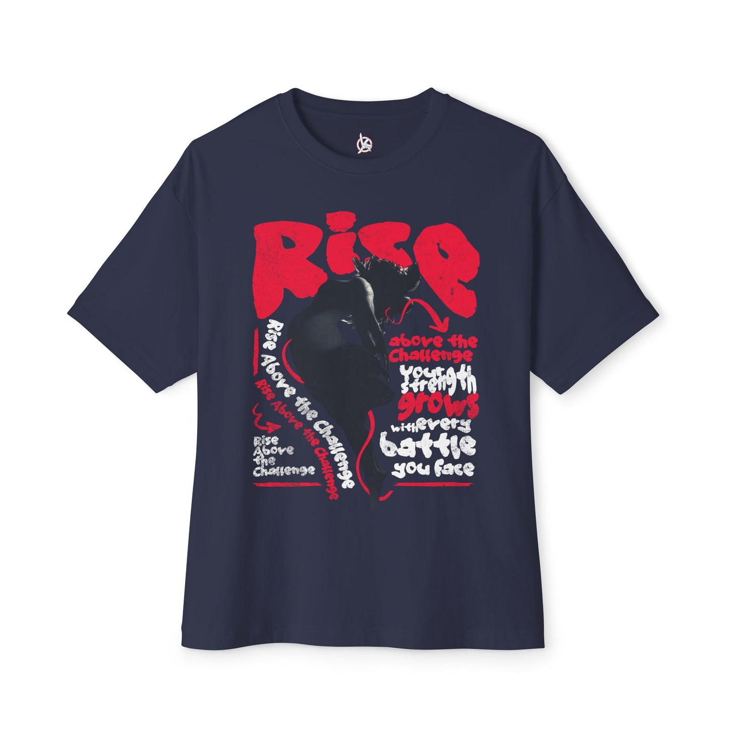 FPD - Rise Oversized Tee – Empowerment & Motivation Statement Shirt