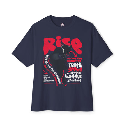 FPD - Rise Oversized Tee – Empowerment & Motivation Statement Shirt