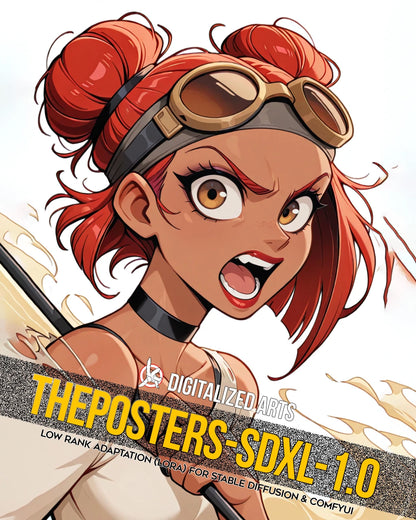 DAPostersXL - Ultimate Graphic Poster & Anime Aesthetic LoRA Suite (v1.0 - v7.0)