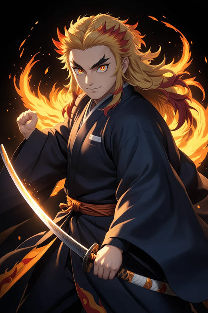 LoRA: NotRengo - Professional Hyper-Realistic Flame Warrior